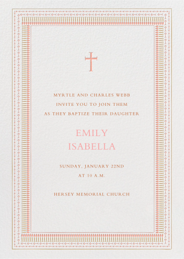 Our Baby's Big Day - Baptism & Christening Invitation by Mr. Boddington's Studio