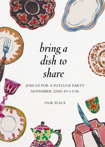 Fancy Porcelain - Party Invitation by Happy Menocal