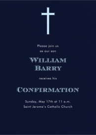 Navy - Confirmation Invitation by Paperless Post