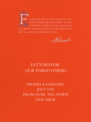 Lincoln Quote - Election Invitation by Paperless Post