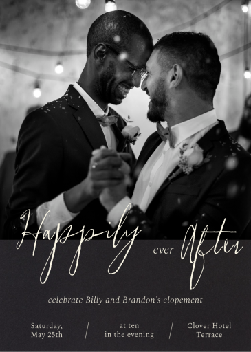 Romantic Photo - Elopement Party Invitation by Paperless Post