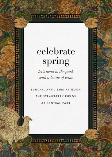 Gonzaga - Spring Party Invitation by Cabana