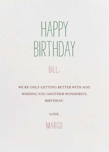 Sweet Seedless Strawberry Day - Birthday Card by Mr. Boddington's Studio - Back