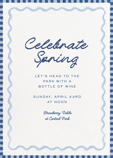 Stripes and Waves - Party Invitation by Martha Stewart