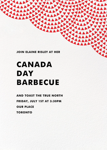 Savoy (Tall) - Canada Day Invitation by Paperless Post