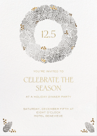 Pinecone Wreath by Paperless Post