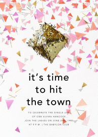 Swing - Bachelorette Party Invitation by CONFETTISYSTEM