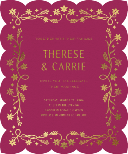 Golden Rajnigandha - Wedding Invitation by Chand Sitara