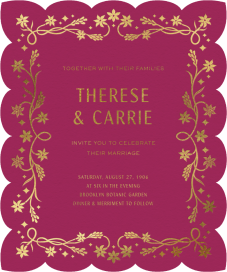 Golden Rajnigandha - Wedding Invitation by Chand Sitara