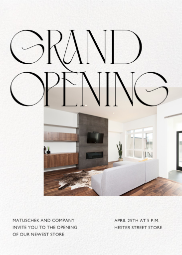 Open Concept (Photo) - Launch Party Invitation by Paperless Post