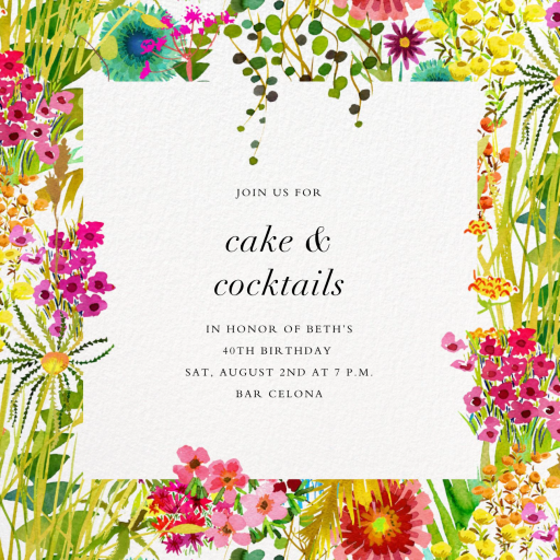 Tresco - 40th Birthday Invitation by Liberty