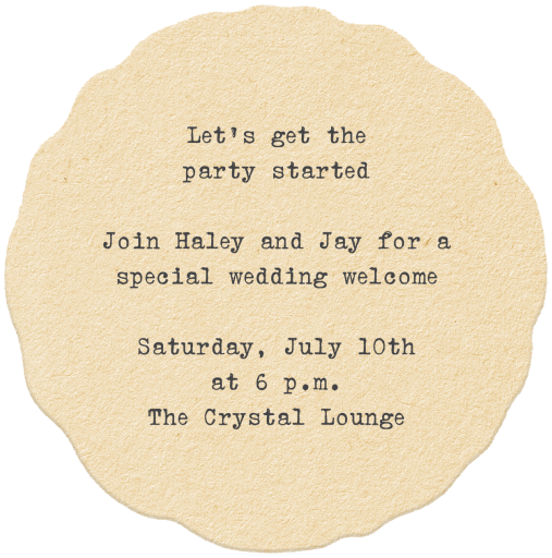 Toaster's Coaster - Welcome Party Invitation by Annie Atkins - Back