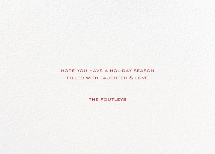 Season's Greetings Script - Christmas Card by Paperless Post - Back