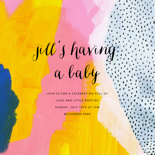 Sundry Strokes - Baby Shower Invitation by Ashley G