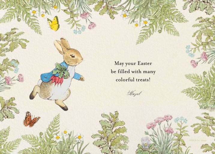 McGregor’s Garden - Easter Card by Peter Rabbit