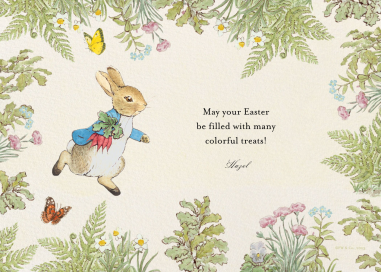 McGregor’s Garden - Easter Card by Peter Rabbit