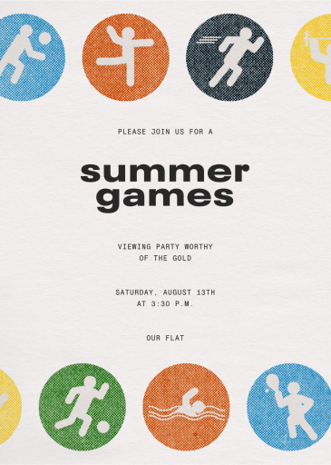 Circle Games - Sports Invitation by Paperless Post