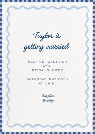 Stripes and Waves - Bridal Shower Invitation by Martha Stewart