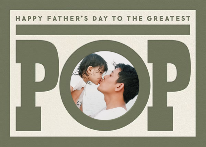 To The Greatest Pop - Father's Day Card by The Indigo Bunting