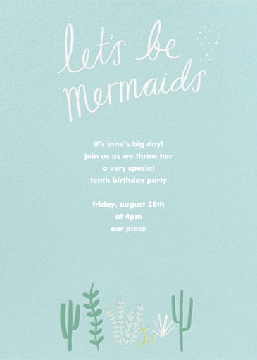 Mermaids in Waiting Photo by Meri Meri - Back