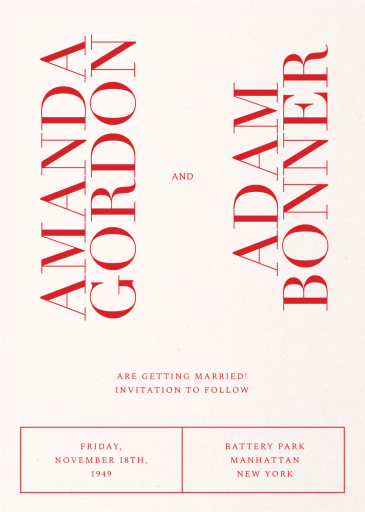 Edge and Elegance - Save the Date by Paperless Post