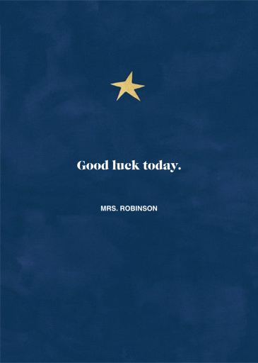 Reaching Out (Bodil Jane) - Good Luck Card by Red Cap Cards - Back