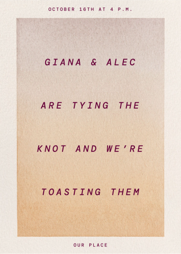 Soft Wash - Bridal Shower Invitation by Kelly Wearstler