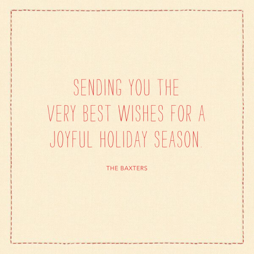 Decorated Deer - Holiday Card by Coral & Tusk - Back