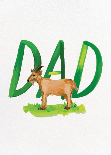 GOAT Dad - Father's Day Card by 2021 Co.