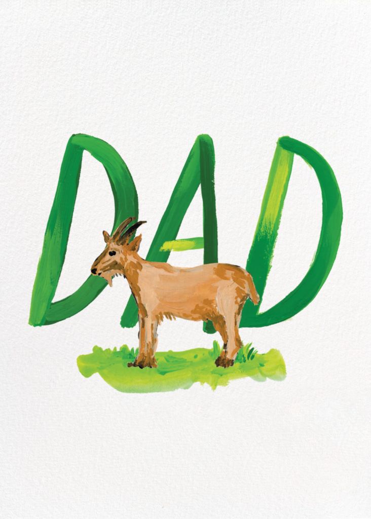 GOAT Dad Card