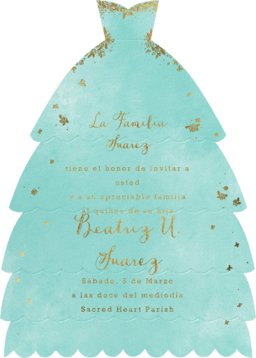 Hermoso Vestido - Quinceañera Invitation by Paperless Post