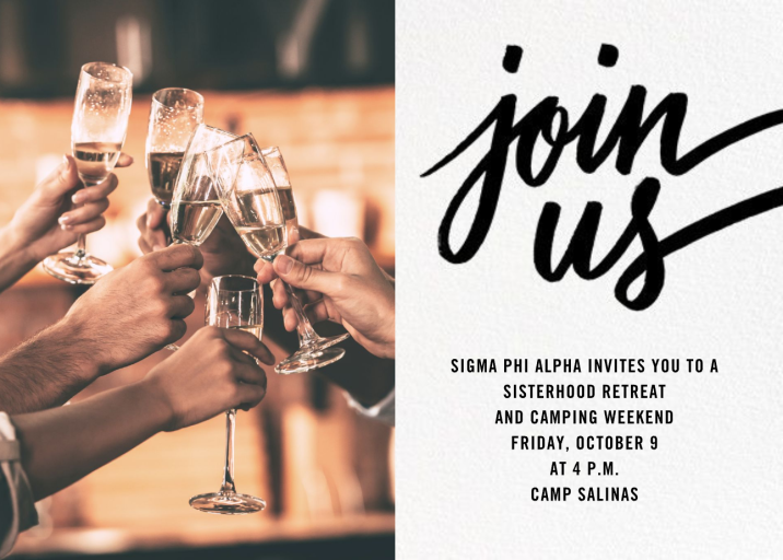 Horizontal Split Photo by Paperless Post