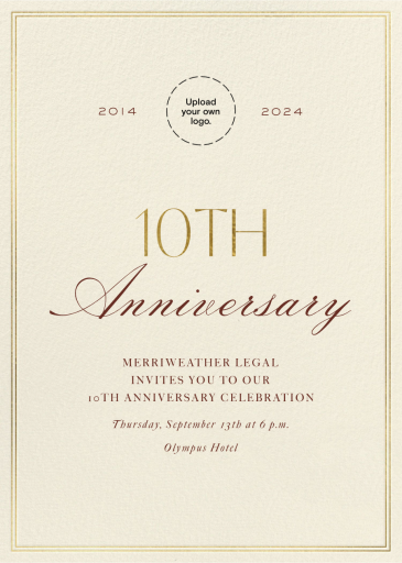 Now and Then - Business Anniversary Invitation by Paperless Post