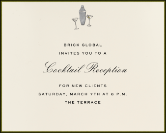 Mini Cocktail Set - Business Invitation by Paperless Post