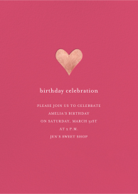 Foil Heart - Quinceañera Invitation by Sugar Paper