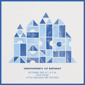 Building Blocks - Birthday Invitation by Paperless Post