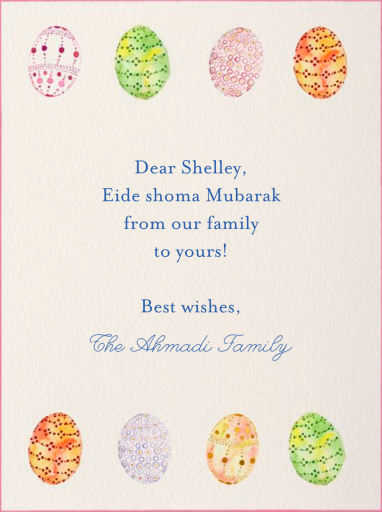 Watercolor Eggs - Greeting Card by Paperless Post