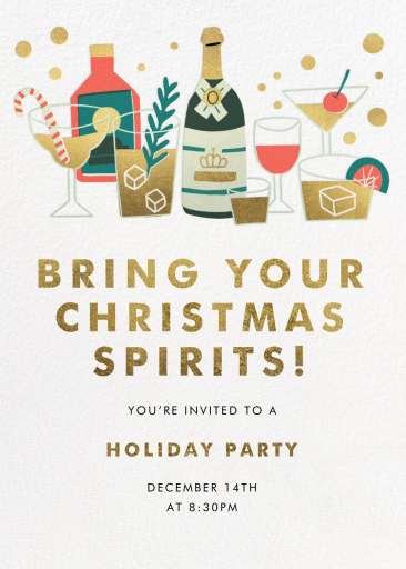 Christmas Spirits - Invitation by Hello!Lucky