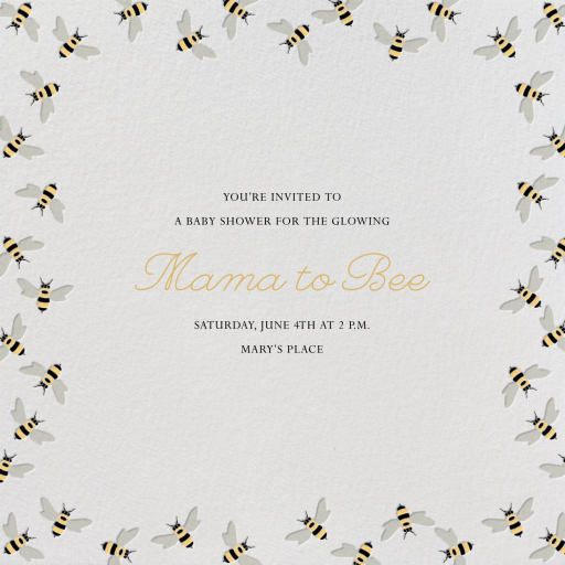 Bumble Bees by Paperless Post