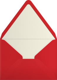 Candy Cane Wreath Holiday Invitation Envelope