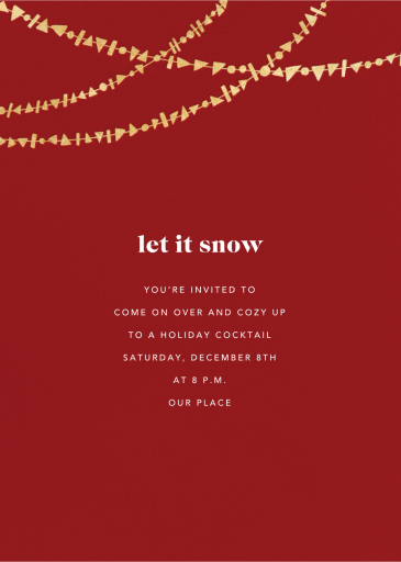 Streamer Shapes (Tall) - Holiday Party Invitation by Paperless Post