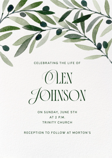 Olive Arch by Paperless Post