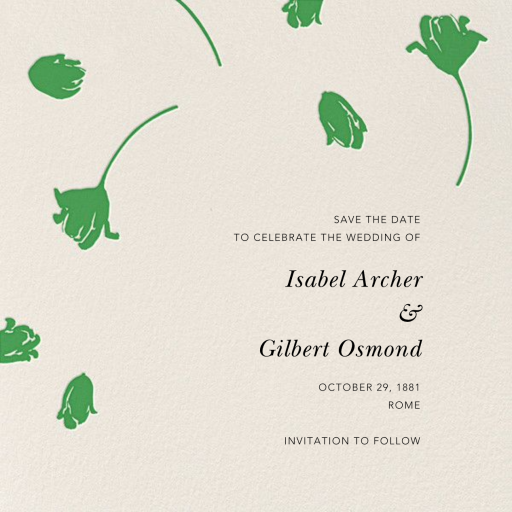 Tulip Dot (Save the Date) by Oscar de la Renta