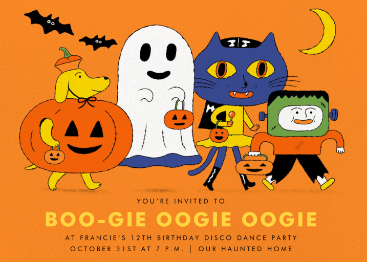 Halloween Costumes - Birthday Invitation by Min Heo