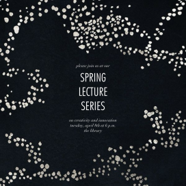 Metallic Paint Splatter - School Event Invitation by Kelly Wearstler