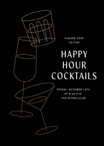 Tipple - Happy Hour Invitation by Paperless Post