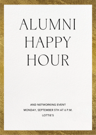 Bold Border (Customizable Template) - Alumni Event Invitation by Paperless Post