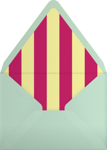 Watercolor Fish Birthday Invitation Envelope