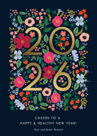 Wild Rose New Year - Greeting Card by Rifle Paper Co.