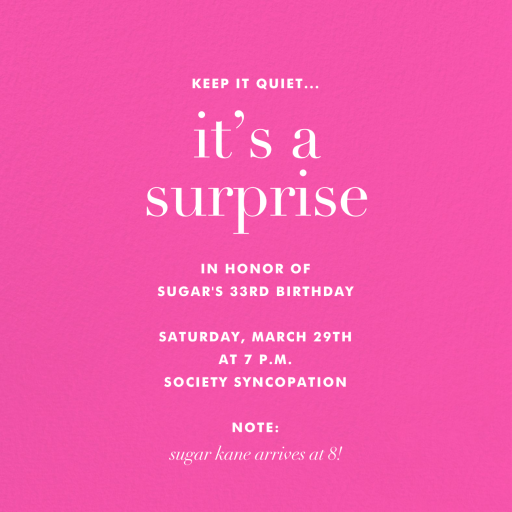 Gold Finger - Invitation by Jonathan Adler - Back